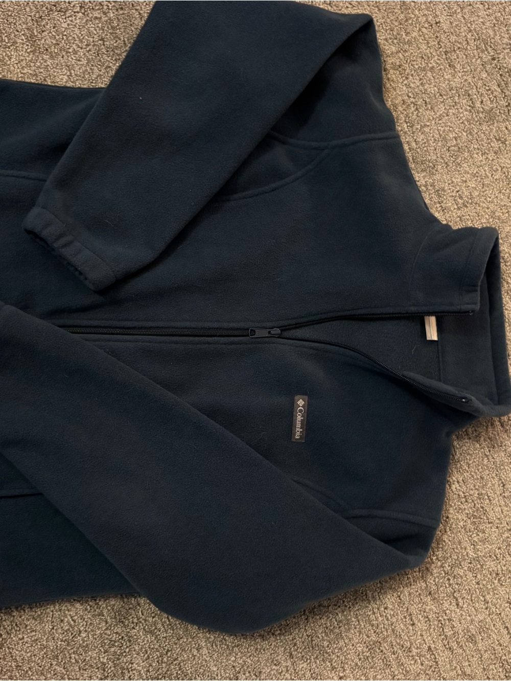 Columbia Navy Lightweight Full-Zip Fleece Jacket